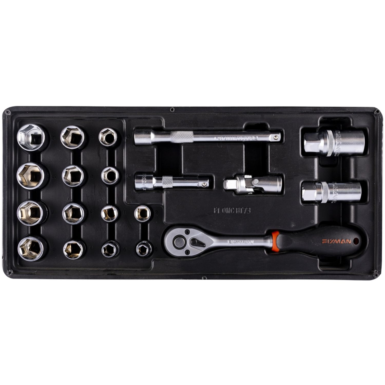 FIXMAN 20-pc 3/8' Dr.sockets & Accessories